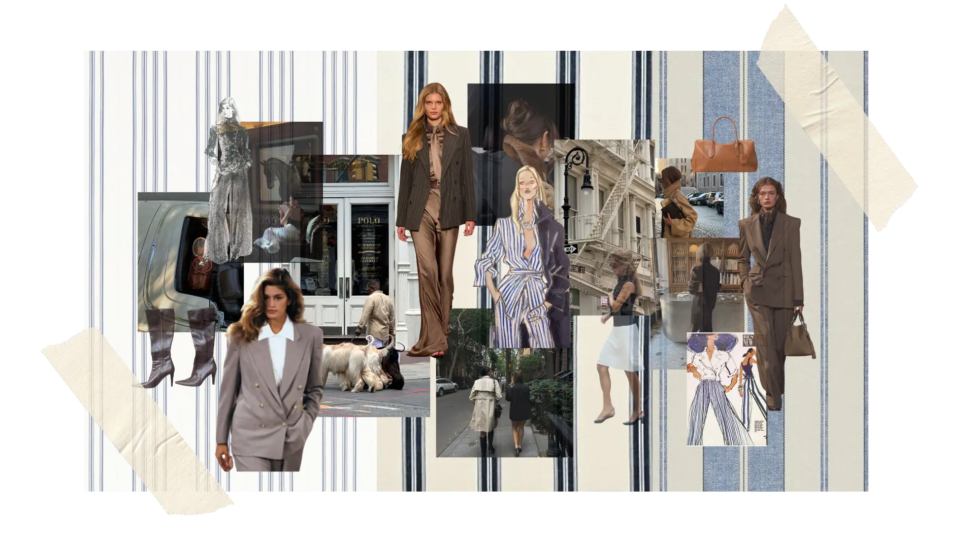 Modern professional moodboard collage